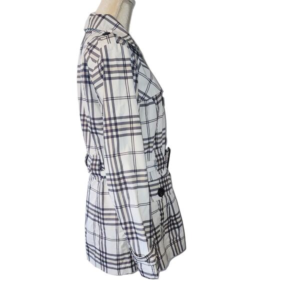 North Crest Classic Women's Plaid Belted Raincoat Size Small - Picture 3 of 5